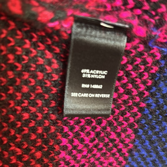 Torrid NOTCHED COLLAR CARDIGAN SWEATER Multi colored NWT - Picture 7 of 9